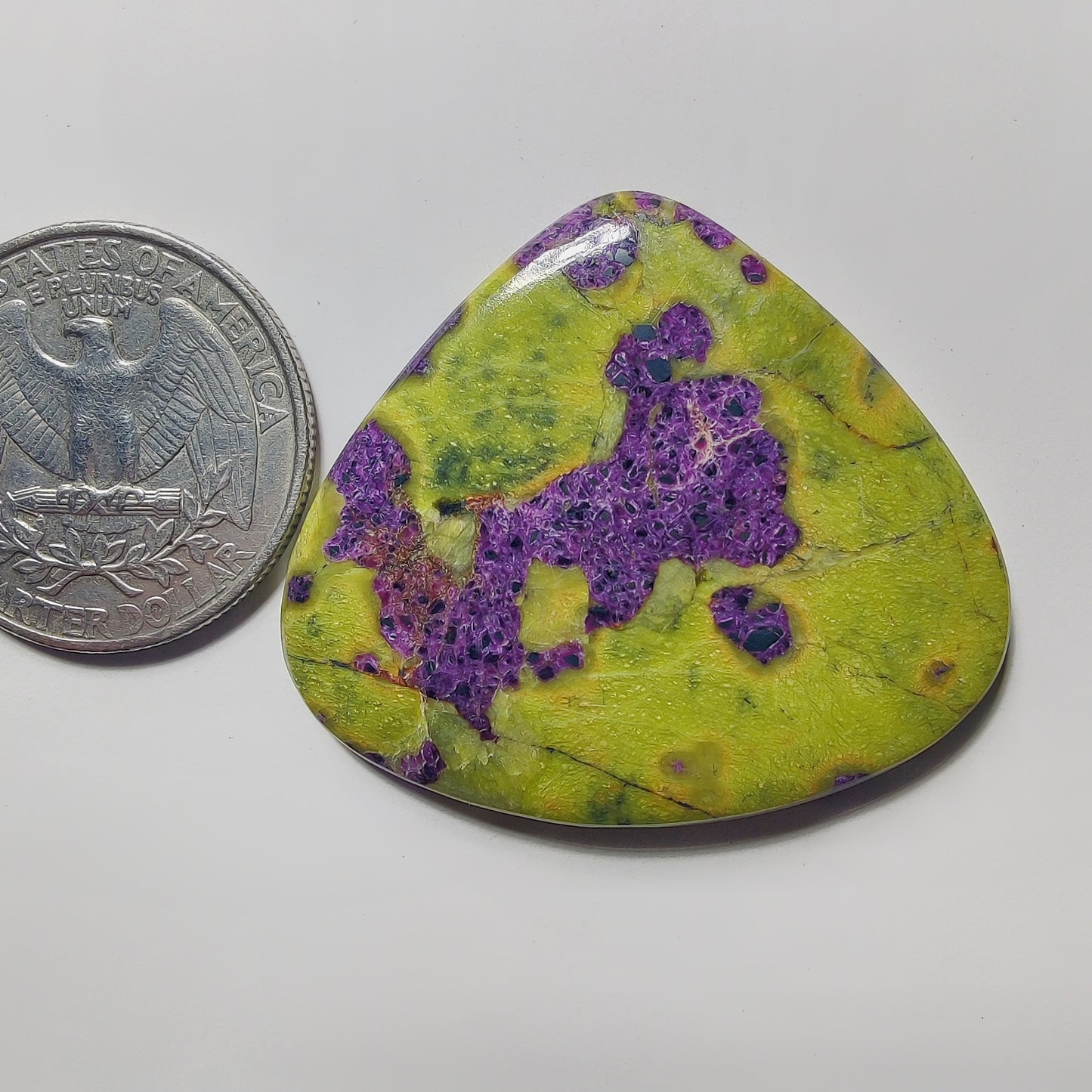 Atlantasite gemstone cabochon - natural crystal healing stone for jewelry making by Gemivra