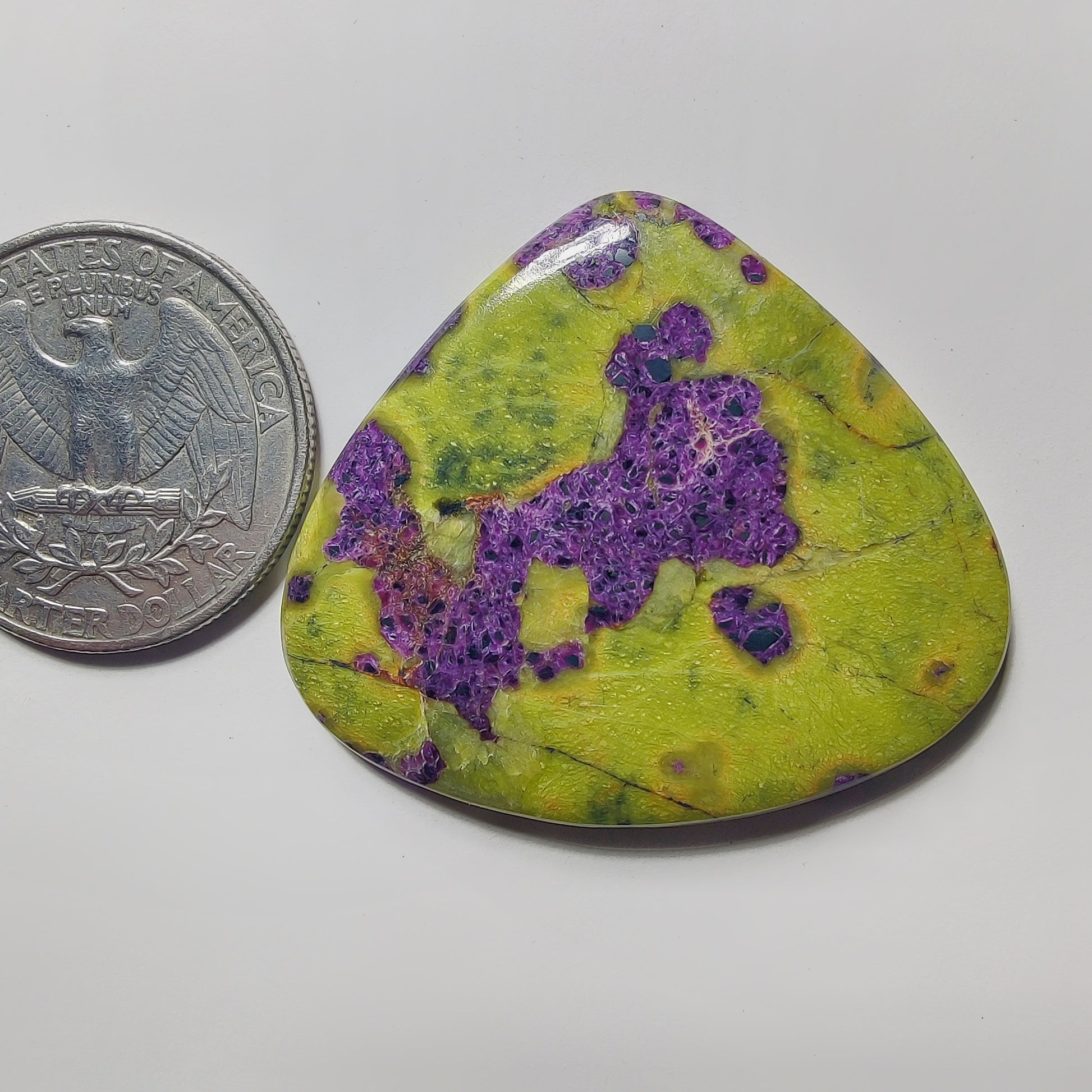 Atlantasite gemstone cabochon - natural crystal healing stone for jewelry making by Gemivra