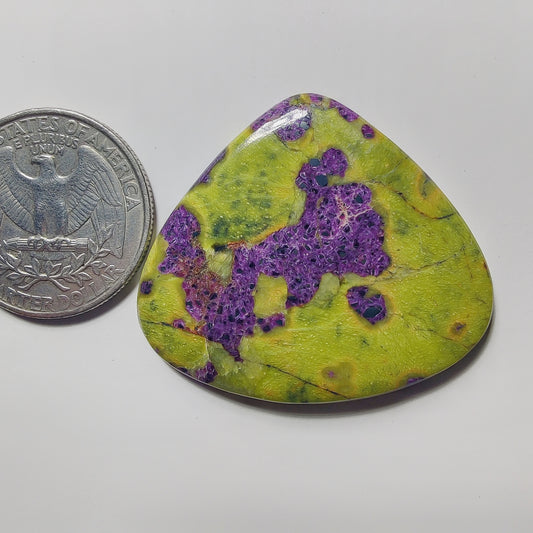 Atlantasite gemstone cabochon - natural crystal healing stone for jewelry making by Gemivra