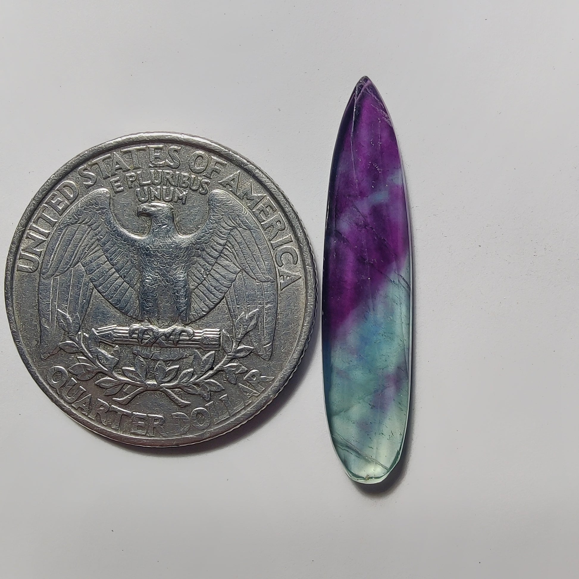 Rose Cut Fluorite gemstone cabochon - natural crystal healing stone for jewelry making by Gemivra