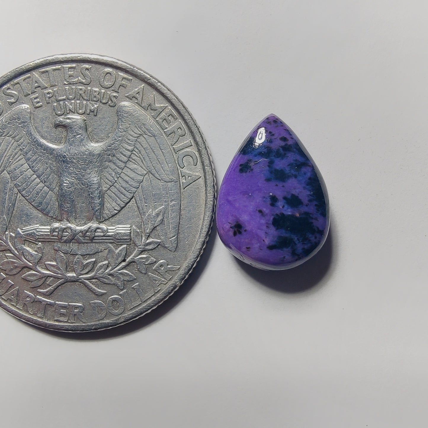 Charoite gemstone cabochon - natural crystal healing stone for jewelry making by Gemivra