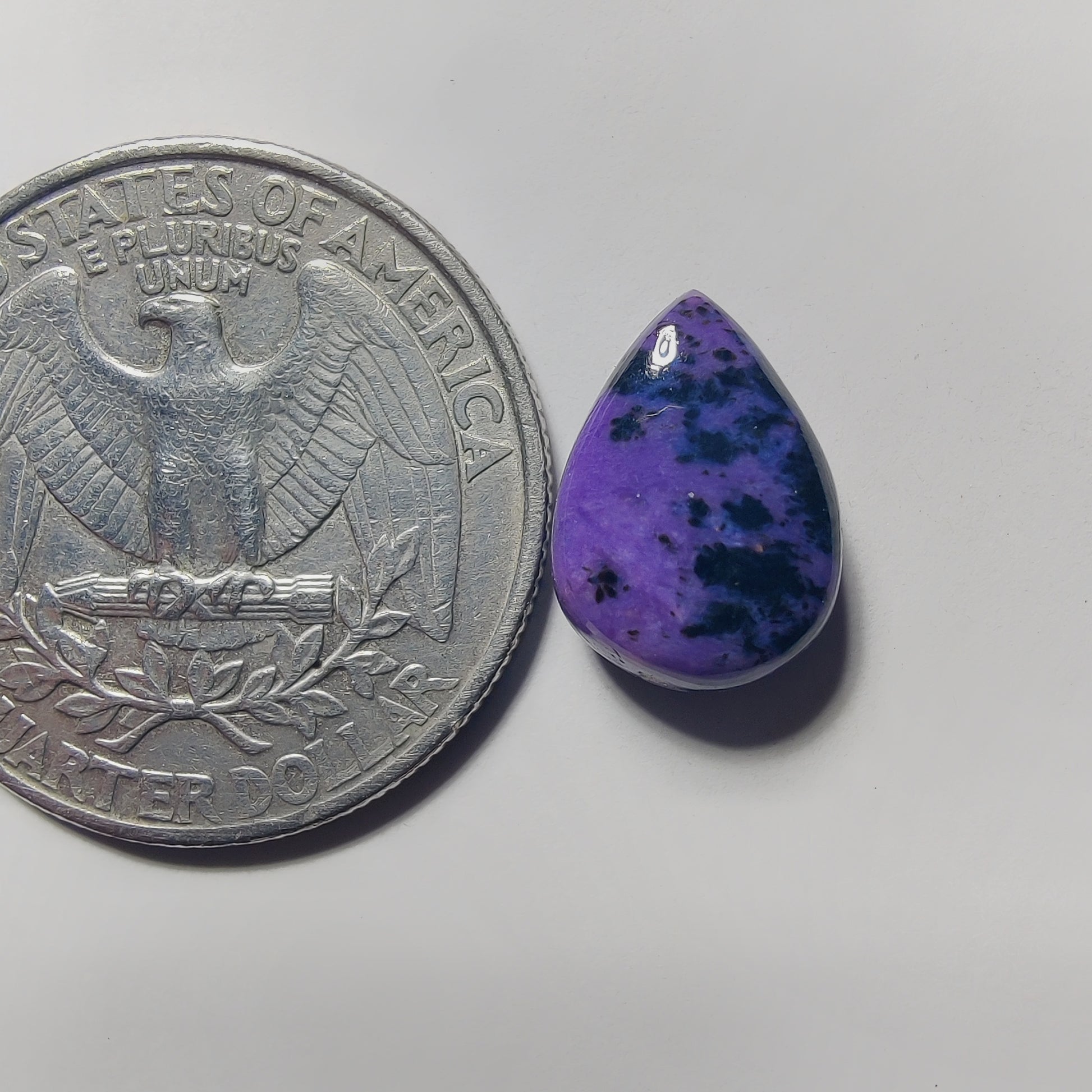 Charoite gemstone cabochon - natural crystal healing stone for jewelry making by Gemivra