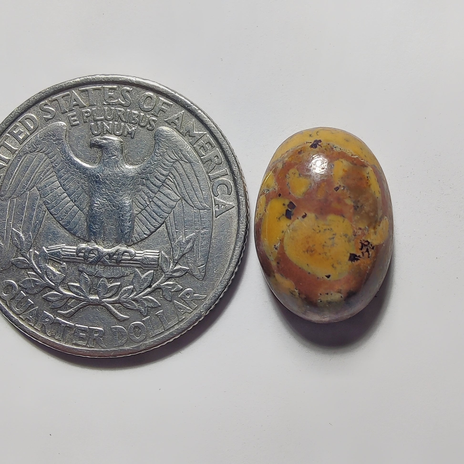 Fruit Jasper gemstone cabochon - natural crystal healing stone for jewelry making by Gemivra