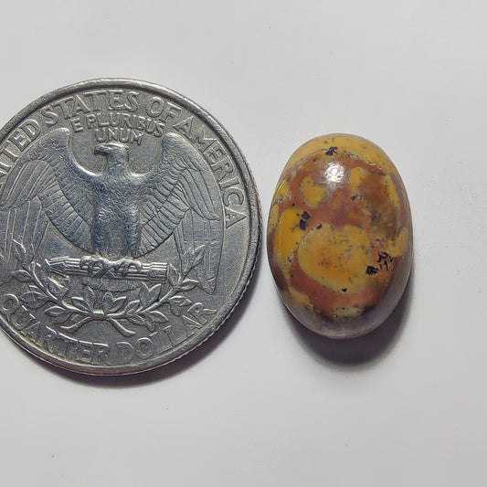 Fruit Jasper gemstone cabochon - natural crystal healing stone for jewelry making by Gemivra