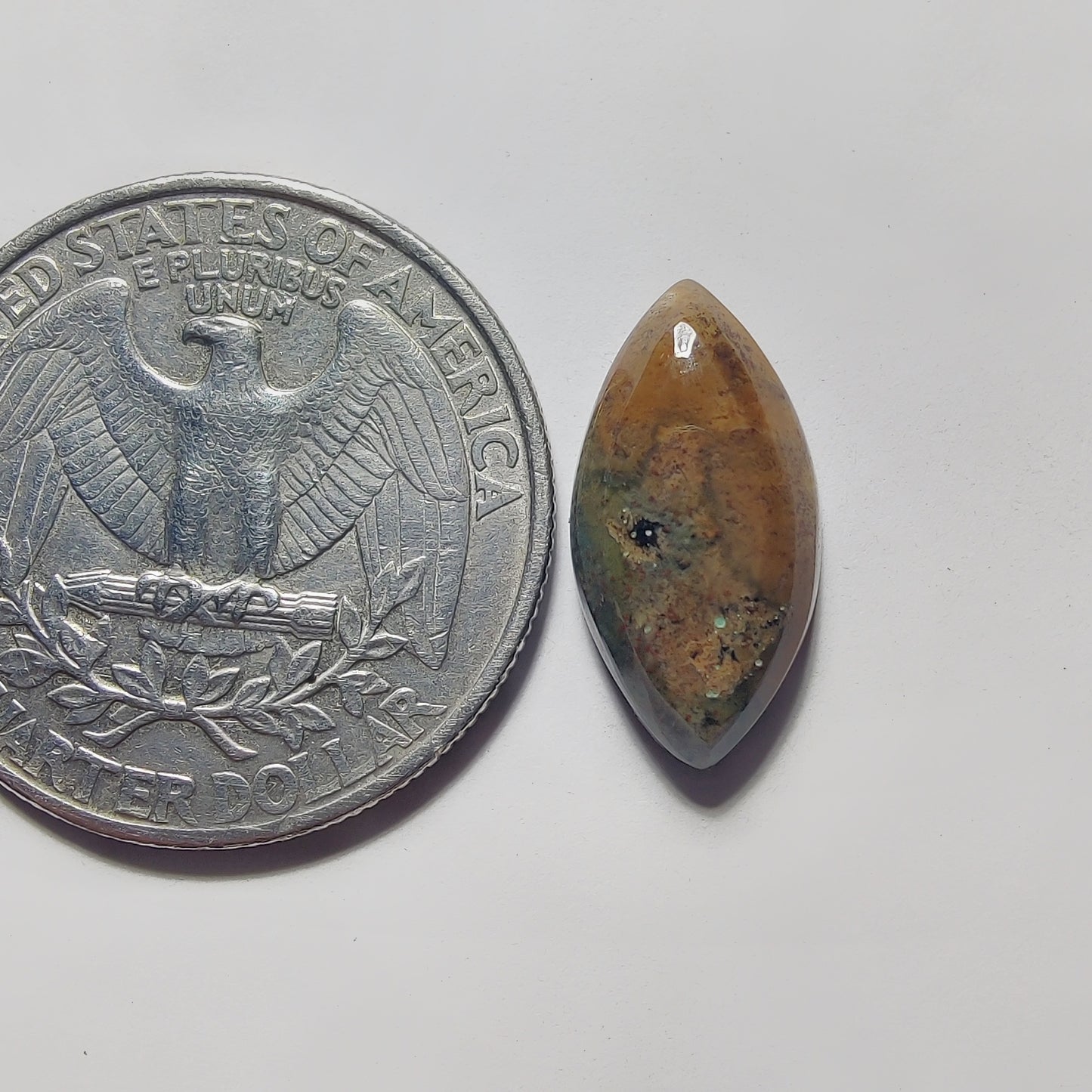 Polychrome Jasper gemstone cabochon - natural crystal healing stone for jewelry making by Gemivra