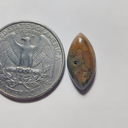 Polychrome Jasper gemstone cabochon - natural crystal healing stone for jewelry making by Gemivra