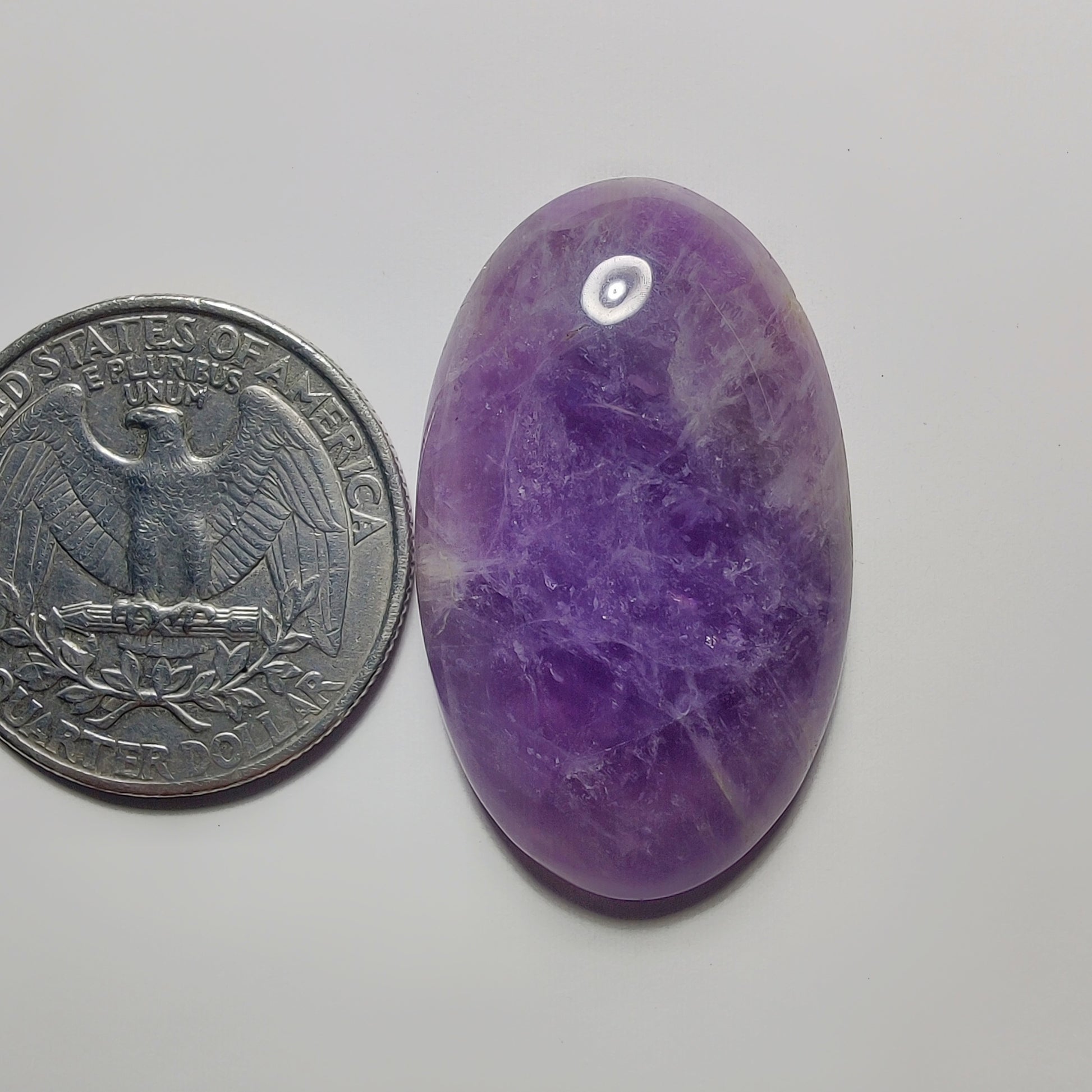 Amethyst Cabochon gemstone cabochon - natural crystal healing stone for jewelry making by Gemivra