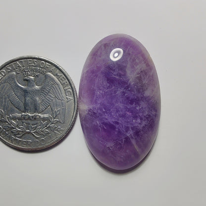 Amethyst Cabochon gemstone cabochon - natural crystal healing stone for jewelry making by Gemivra