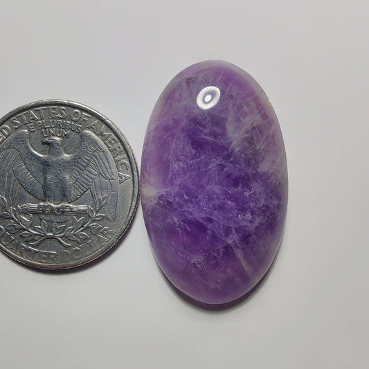 Amethyst Cabochon gemstone cabochon - natural crystal healing stone for jewelry making by Gemivra