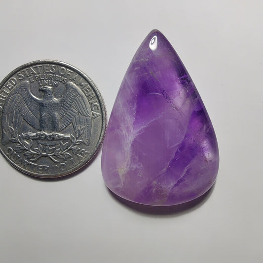 Amethyst Cabochon gemstone cabochon - natural crystal healing stone for jewelry making by Gemivra