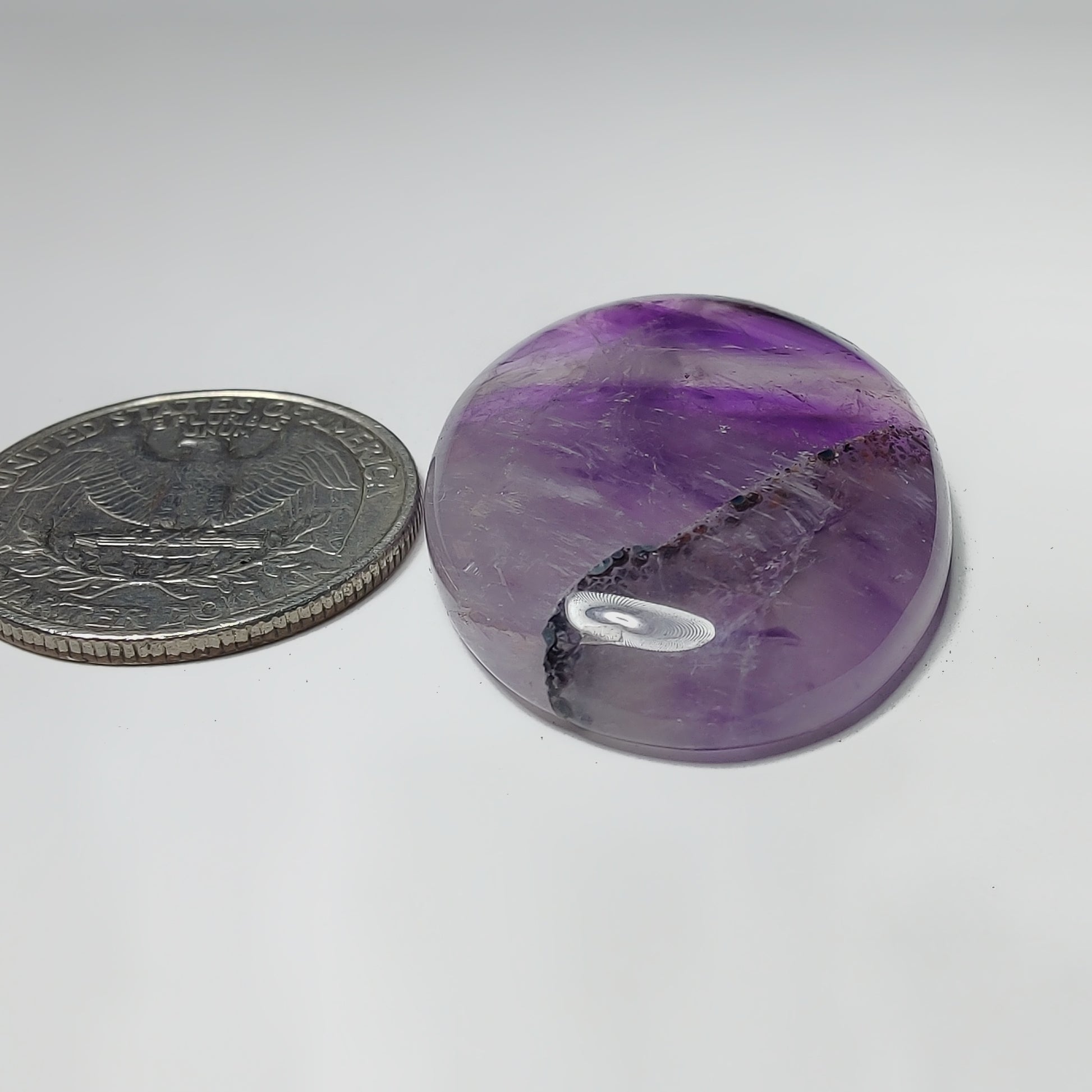 Amethyst Cabochon gemstone cabochon - natural crystal healing stone for jewelry making by Gemivra