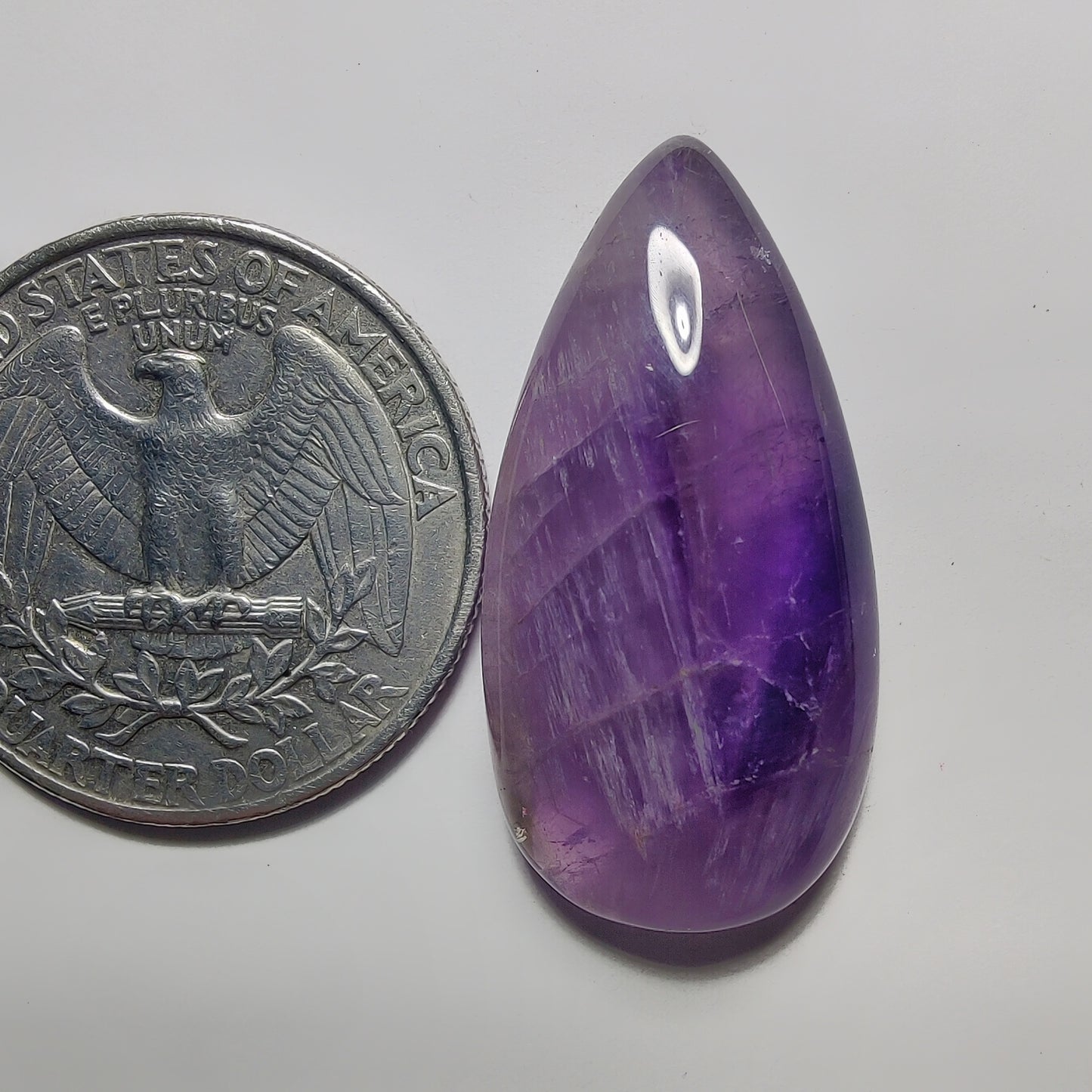 Amethyst Cabochon gemstone cabochon - natural crystal healing stone for jewelry making by Gemivra