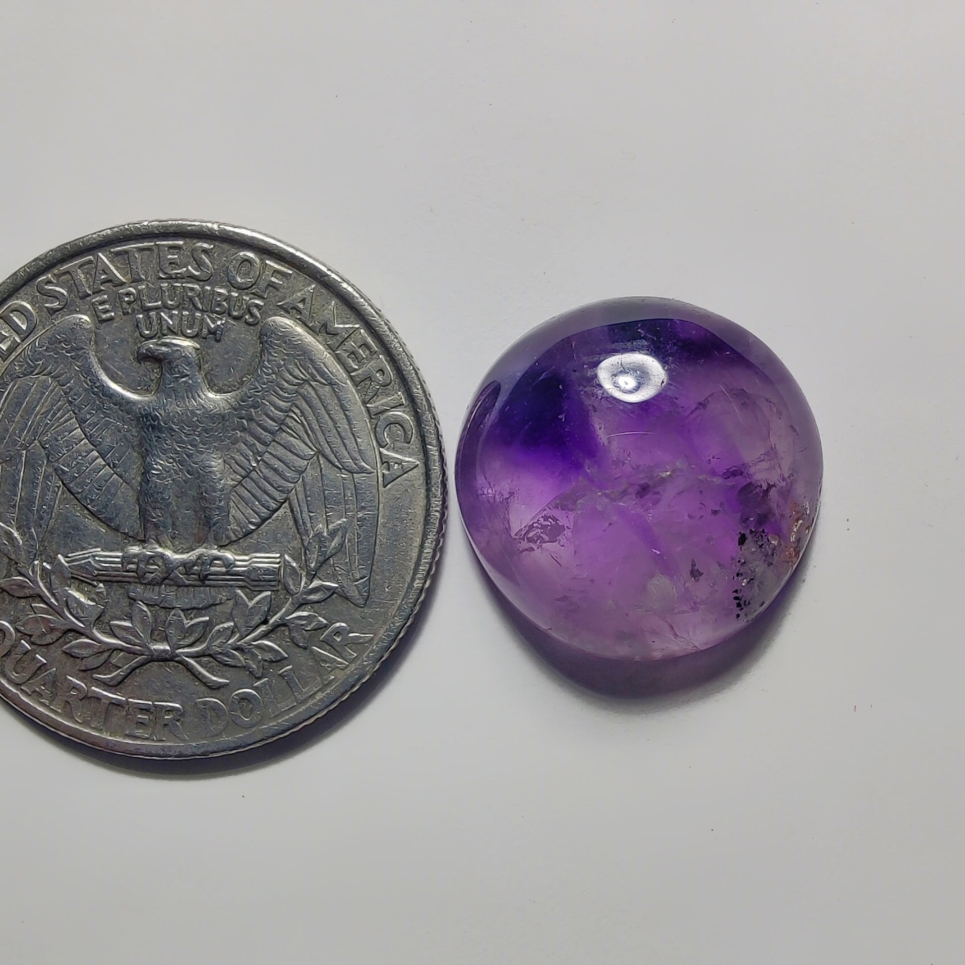 Amethyst Cabochon gemstone cabochon - natural crystal healing stone for jewelry making by Gemivra