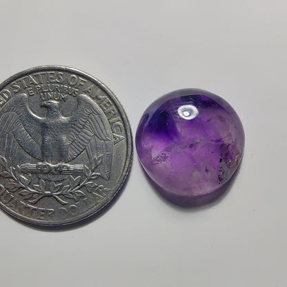 Amethyst Cabochon gemstone cabochon - natural crystal healing stone for jewelry making by Gemivra