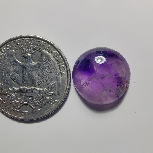 Amethyst Cabochon gemstone cabochon - natural crystal healing stone for jewelry making by Gemivra