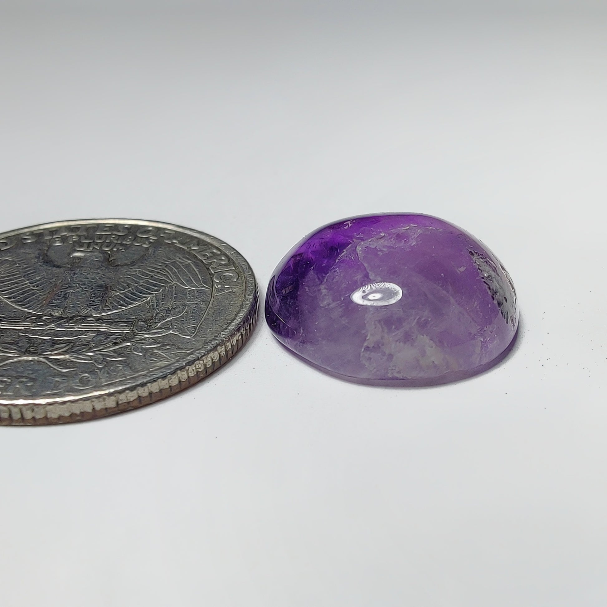 Amethyst Cabochon gemstone cabochon - natural crystal healing stone for jewelry making by Gemivra