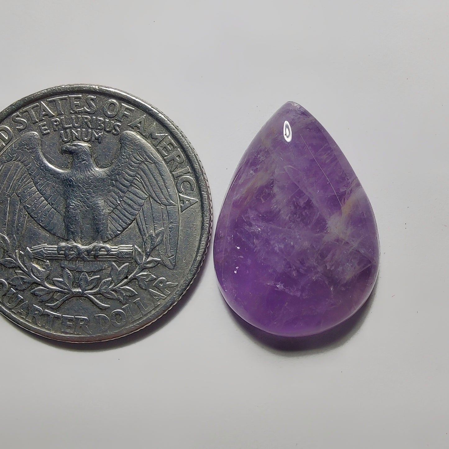 Amethyst Cabochon gemstone cabochon - natural crystal healing stone for jewelry making by Gemivra
