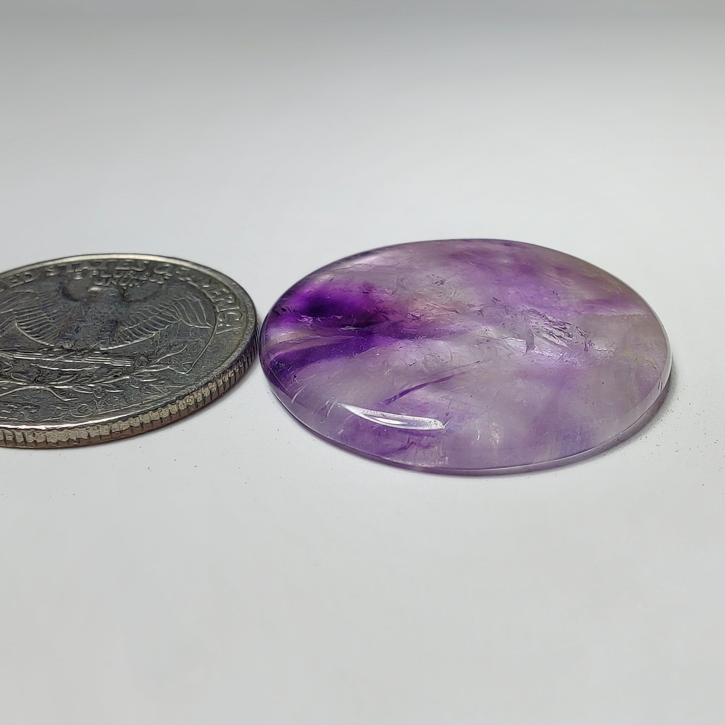 Amethyst Cabochon gemstone cabochon - natural crystal healing stone for jewelry making by Gemivra