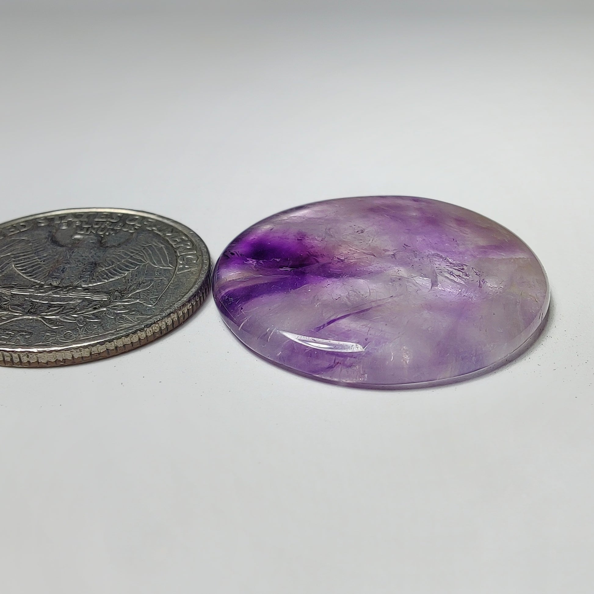 Amethyst Cabochon gemstone cabochon - natural crystal healing stone for jewelry making by Gemivra