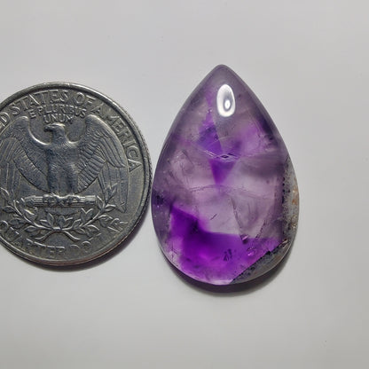 Amethyst Cabochon gemstone cabochon - natural crystal healing stone for jewelry making by Gemivra