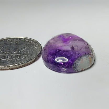 Amethyst Cabochon gemstone cabochon - natural crystal healing stone for jewelry making by Gemivra