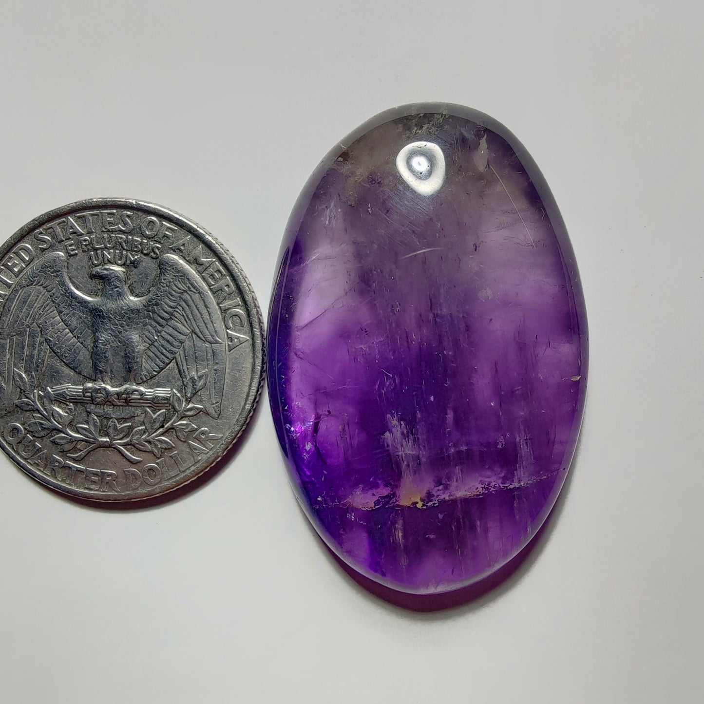 Amethyst Cabochon gemstone cabochon - natural crystal healing stone for jewelry making by Gemivra