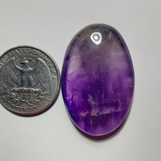 Amethyst Cabochon gemstone cabochon - natural crystal healing stone for jewelry making by Gemivra