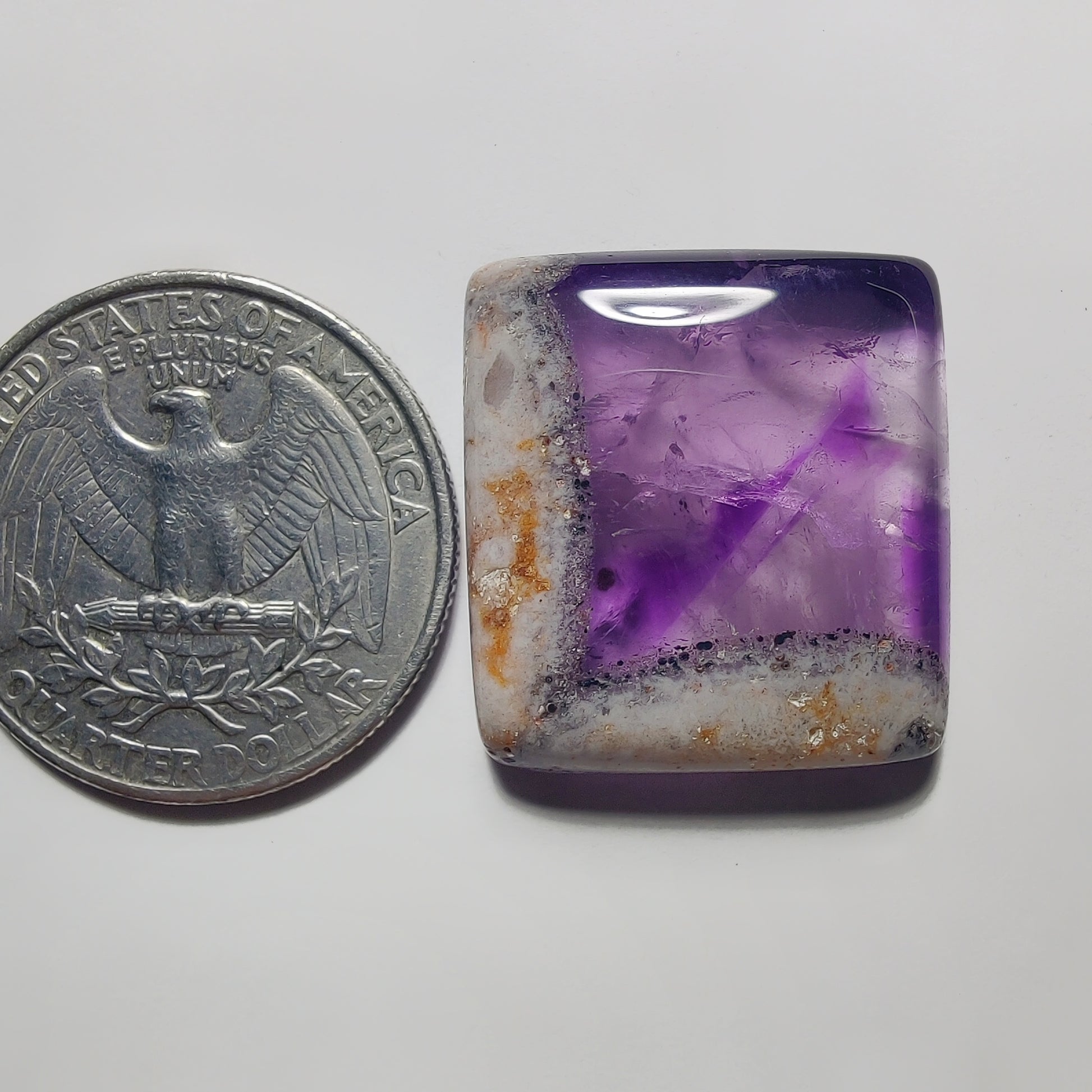 Amethyst Cabochon gemstone cabochon - natural crystal healing stone for jewelry making by Gemivra