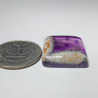 Amethyst Cabochon gemstone cabochon - natural crystal healing stone for jewelry making by Gemivra