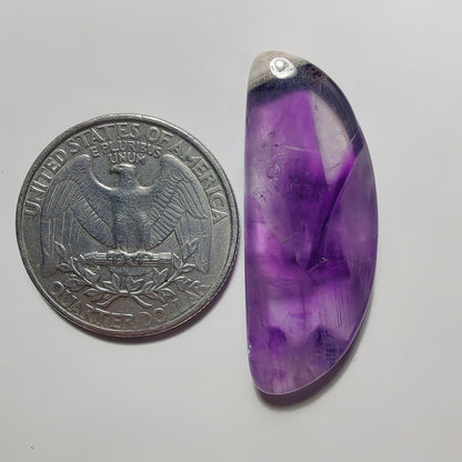 Amethyst Cabochon gemstone cabochon - natural crystal healing stone for jewelry making by Gemivra