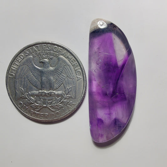 Amethyst Cabochon gemstone cabochon - natural crystal healing stone for jewelry making by Gemivra