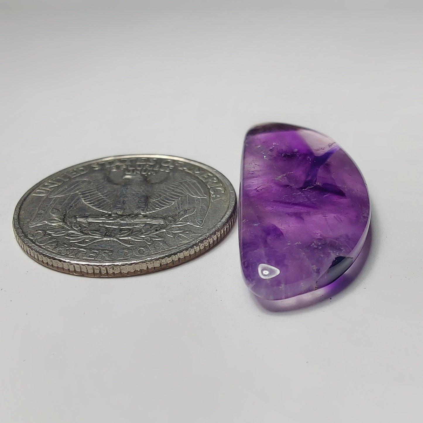 Amethyst Cabochon gemstone cabochon - natural crystal healing stone for jewelry making by Gemivra