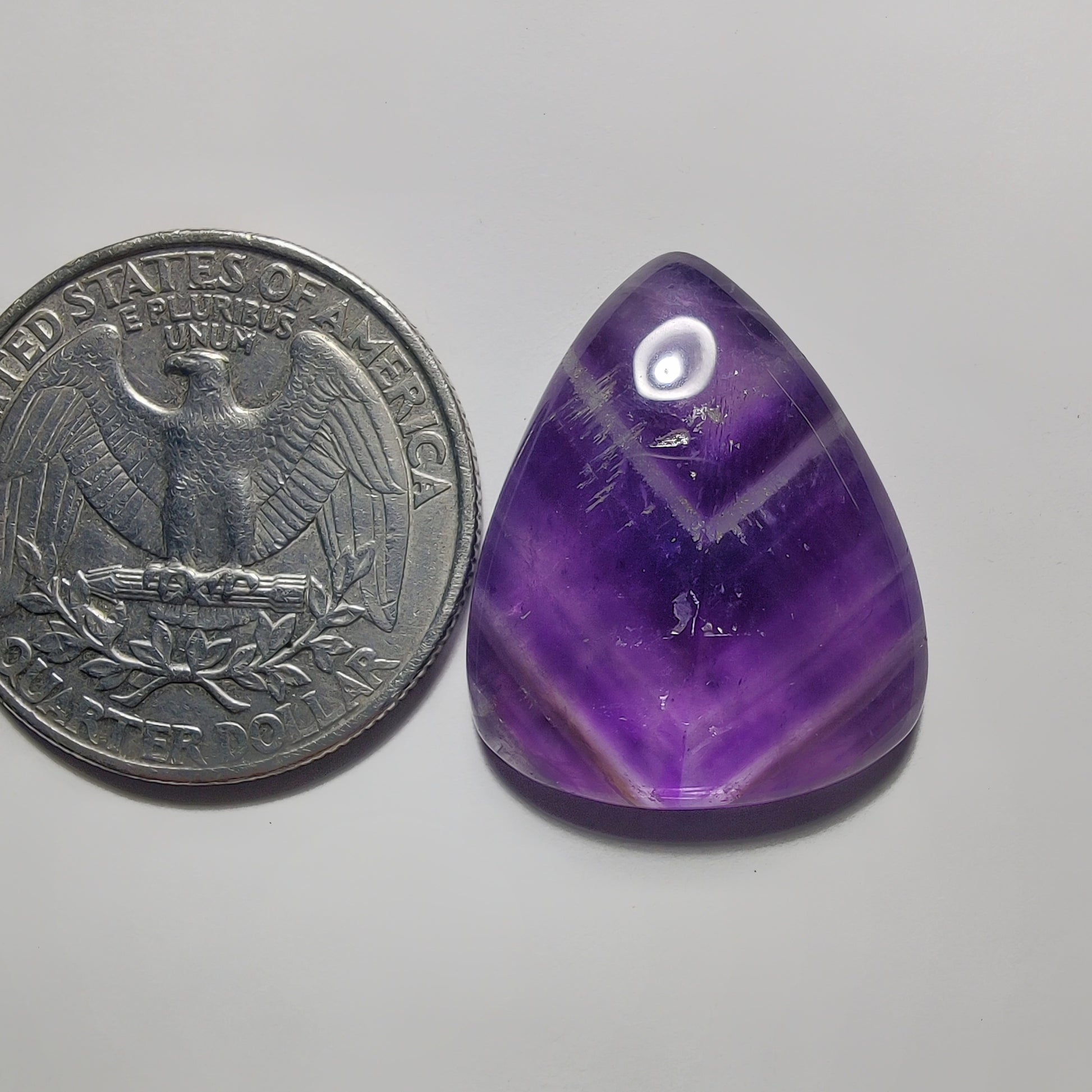 Amethyst Cabochon gemstone cabochon - natural crystal healing stone for jewelry making by Gemivra