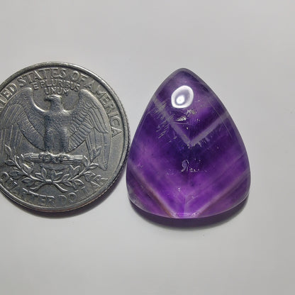 Amethyst Cabochon gemstone cabochon - natural crystal healing stone for jewelry making by Gemivra