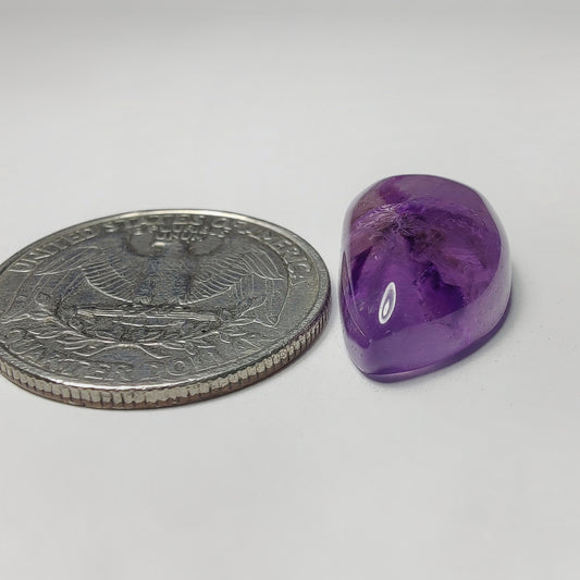 Amethyst Cabochon gemstone cabochon - natural crystal healing stone for jewelry making by Gemivra