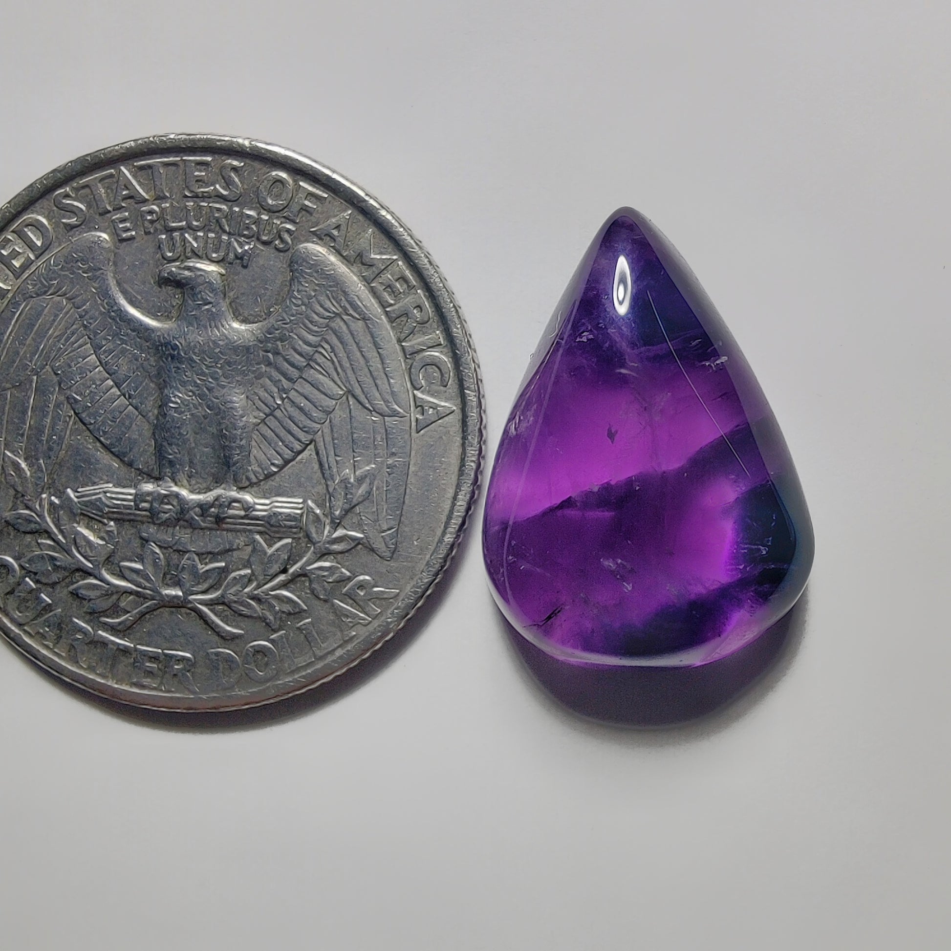 Amethyst Cabochon gemstone cabochon - natural crystal healing stone for jewelry making by Gemivra