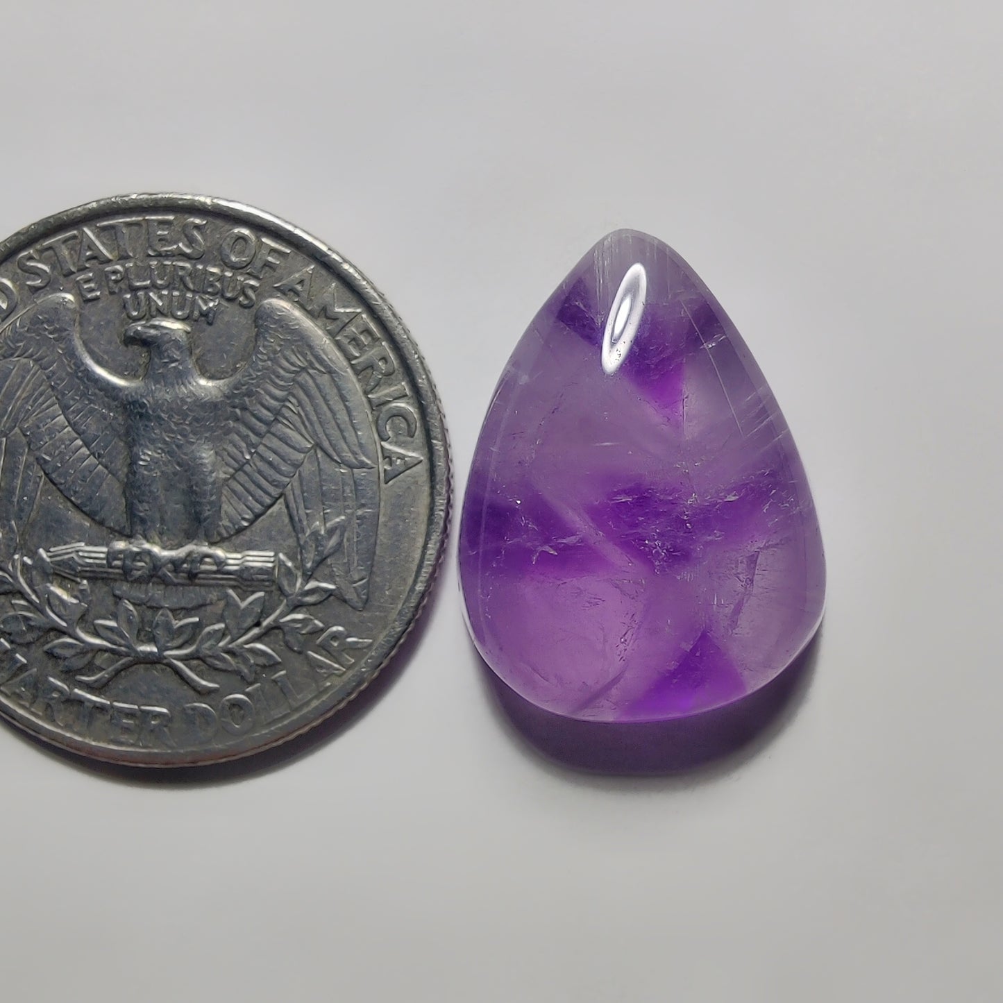 Amethyst Cabochon gemstone cabochon - natural crystal healing stone for jewelry making by Gemivra