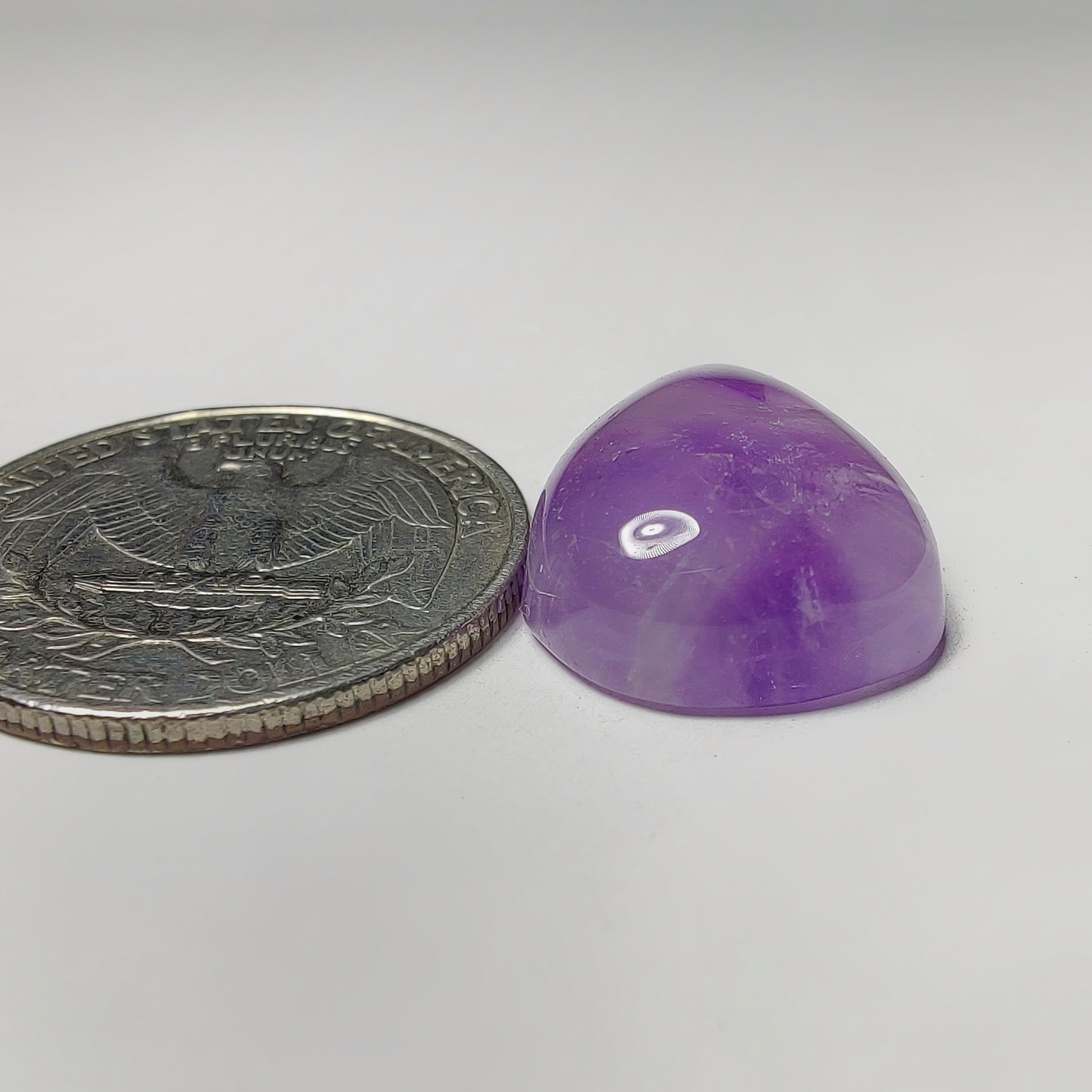 Amethyst Cabochon gemstone cabochon - natural crystal healing stone for jewelry making by Gemivra