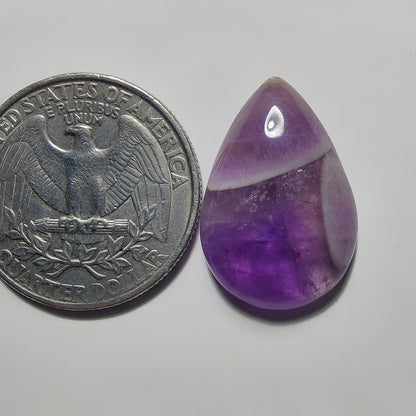 Amethyst Cabochon gemstone cabochon - natural crystal healing stone for jewelry making by Gemivra
