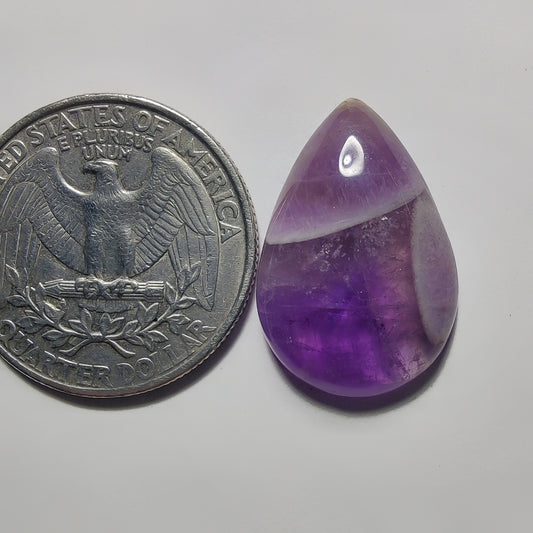 Amethyst Cabochon gemstone cabochon - natural crystal healing stone for jewelry making by Gemivra