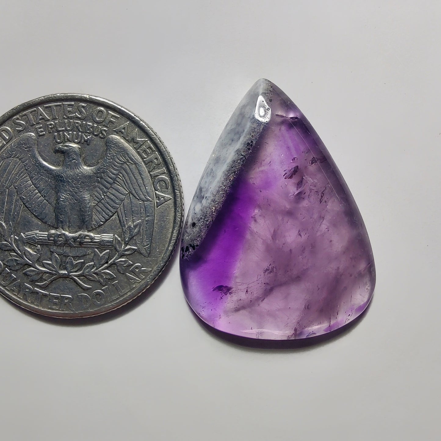 Amethyst Cabochon gemstone cabochon - natural crystal healing stone for jewelry making by Gemivra