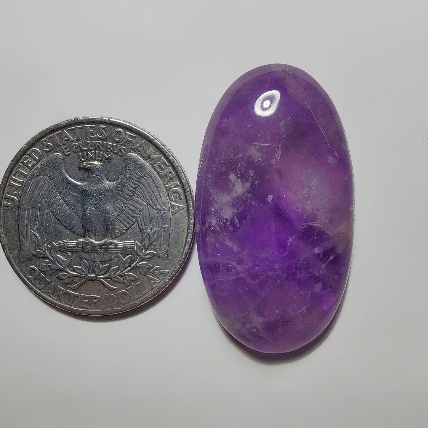 Amethyst Cabochon gemstone cabochon - natural crystal healing stone for jewelry making by Gemivra