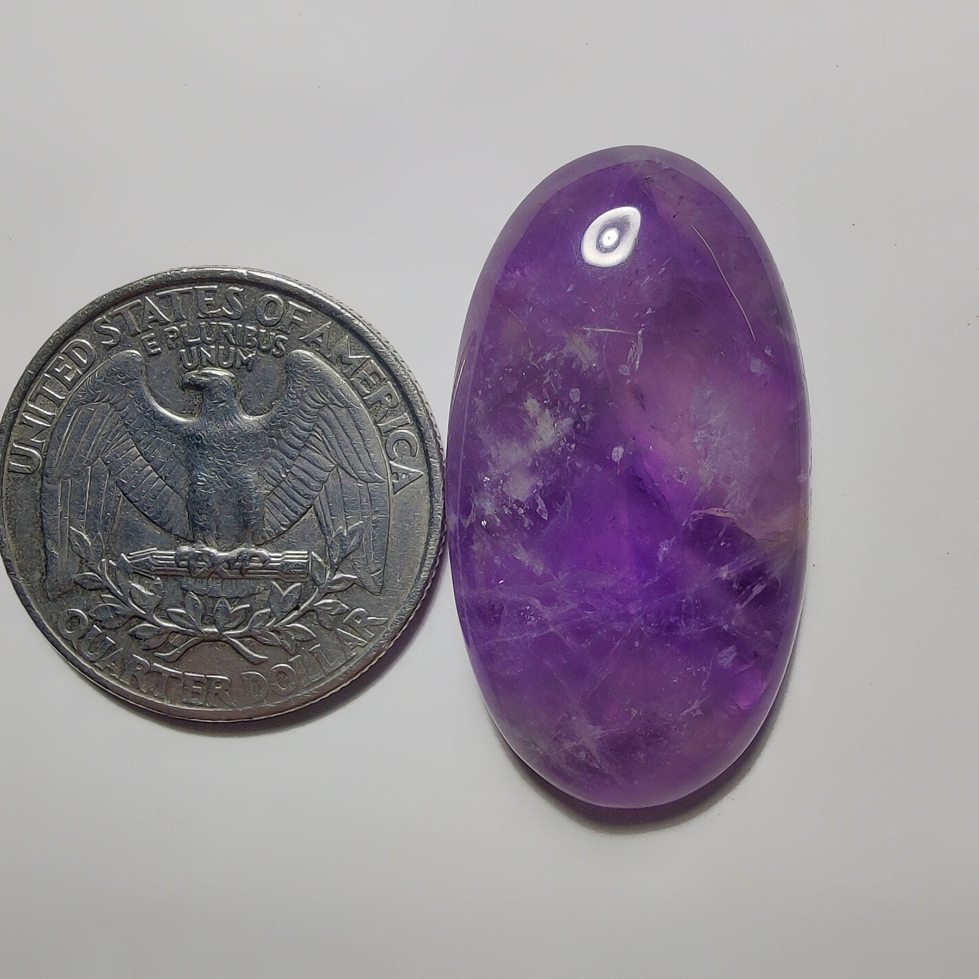Amethyst Cabochon gemstone cabochon - natural crystal healing stone for jewelry making by Gemivra