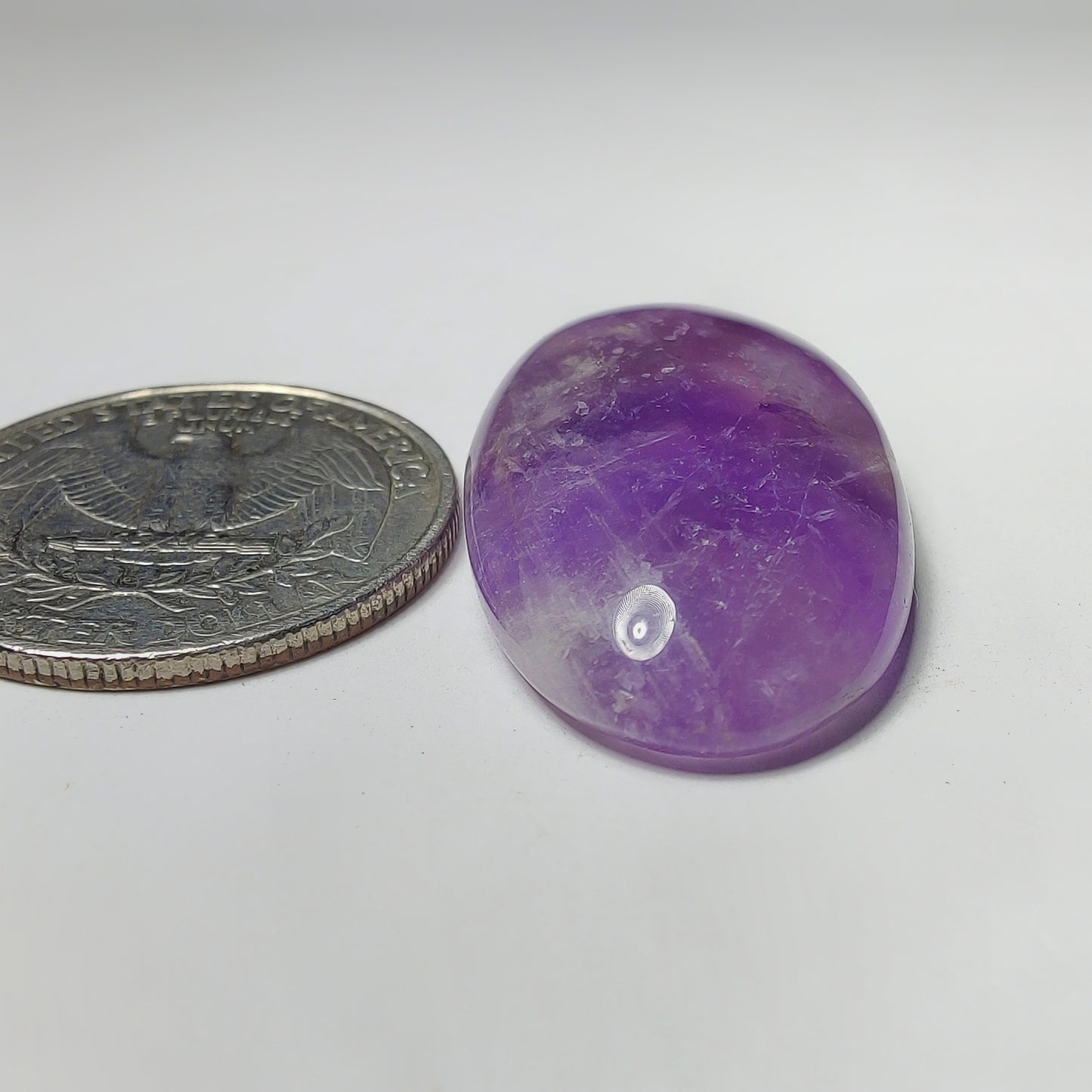 Amethyst Cabochon gemstone cabochon - natural crystal healing stone for jewelry making by Gemivra