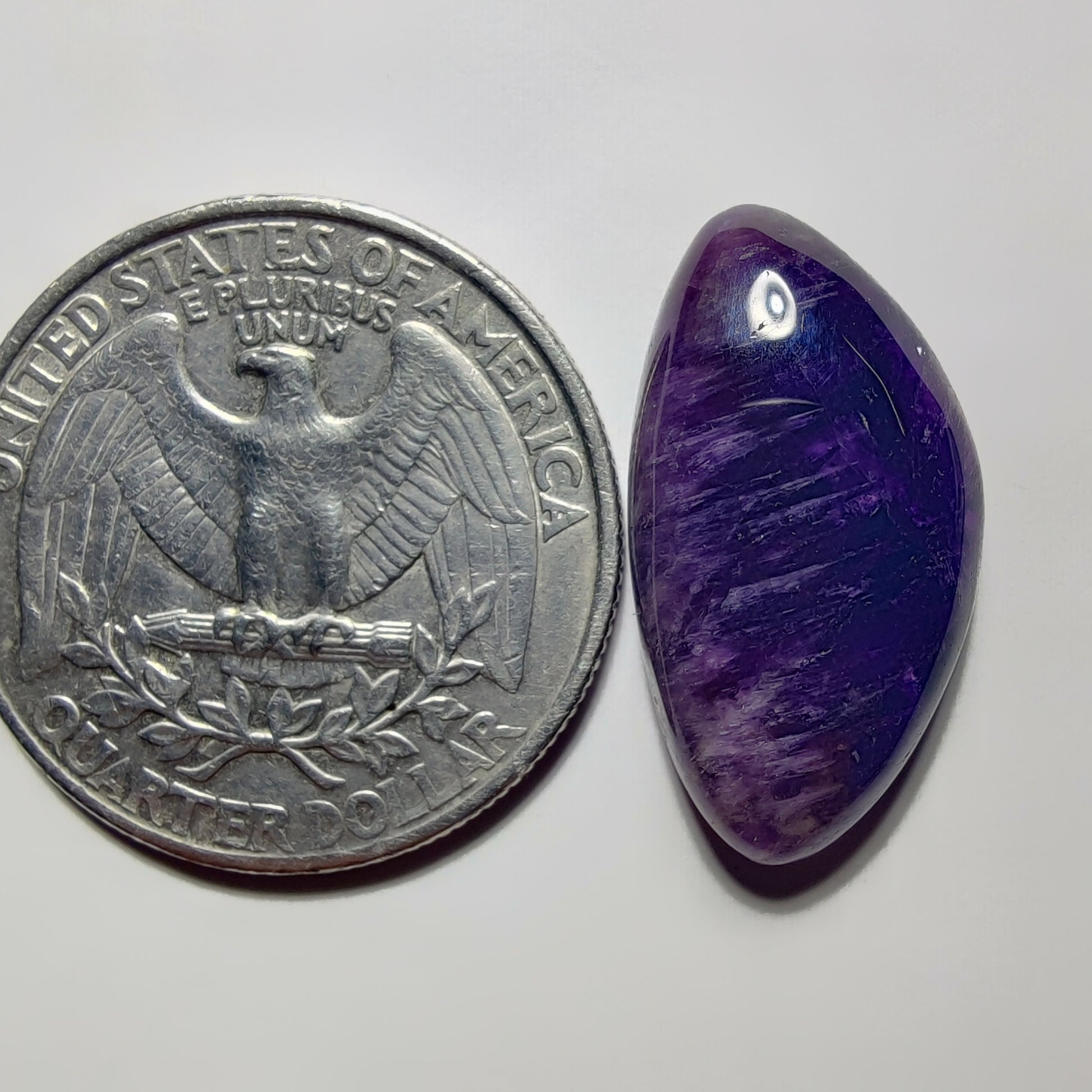 Amethyst Cabochon gemstone cabochon - natural crystal healing stone for jewelry making by Gemivra