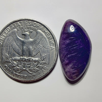 Amethyst Cabochon gemstone cabochon - natural crystal healing stone for jewelry making by Gemivra