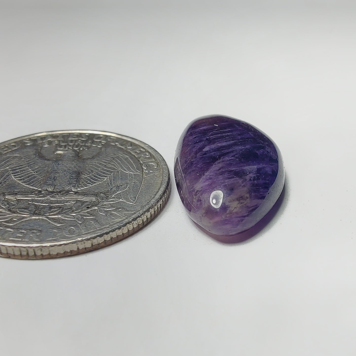 Amethyst Cabochon gemstone cabochon - natural crystal healing stone for jewelry making by Gemivra