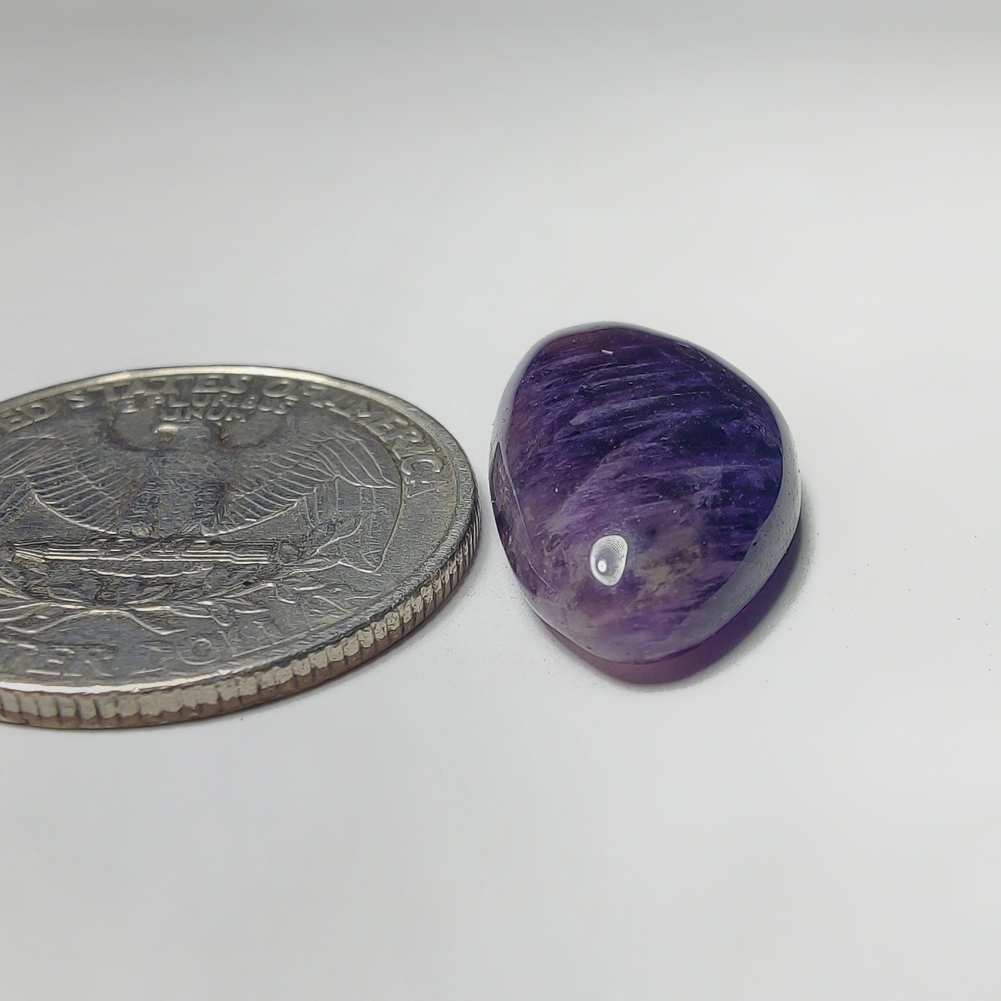 Amethyst Cabochon gemstone cabochon - natural crystal healing stone for jewelry making by Gemivra
