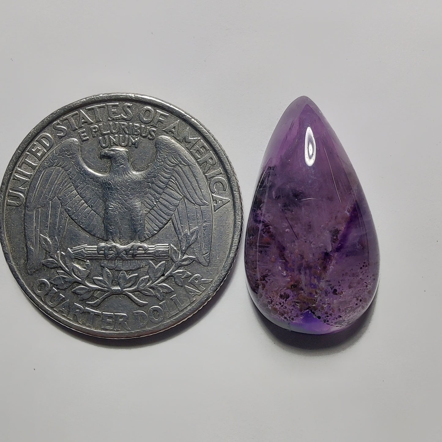 Amethyst Cabochon gemstone cabochon - natural crystal healing stone for jewelry making by Gemivra