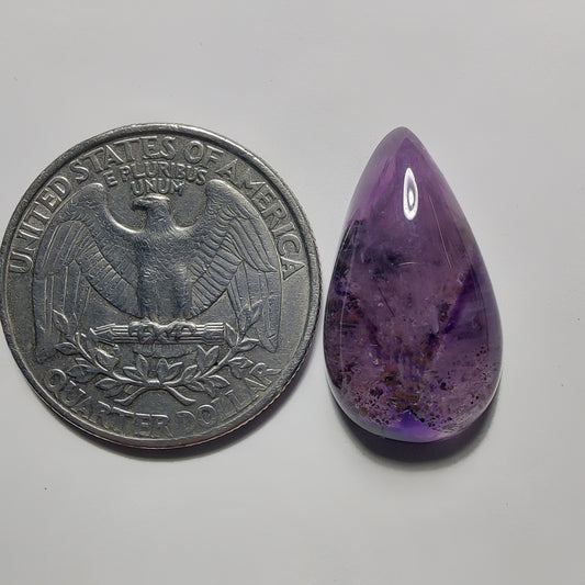 Amethyst Cabochon gemstone cabochon - natural crystal healing stone for jewelry making by Gemivra